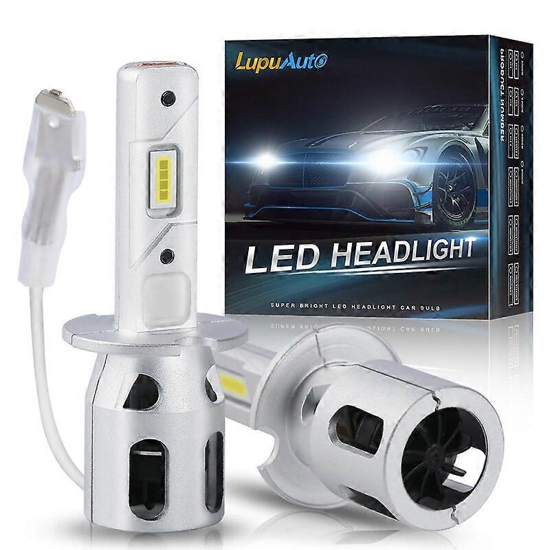 2 stk 50w 20000lm led h3 h1 bil ledet frontlykter canbus pære turbo 6000k 3000k super lyse frontlykter for auto h3 tåkelys