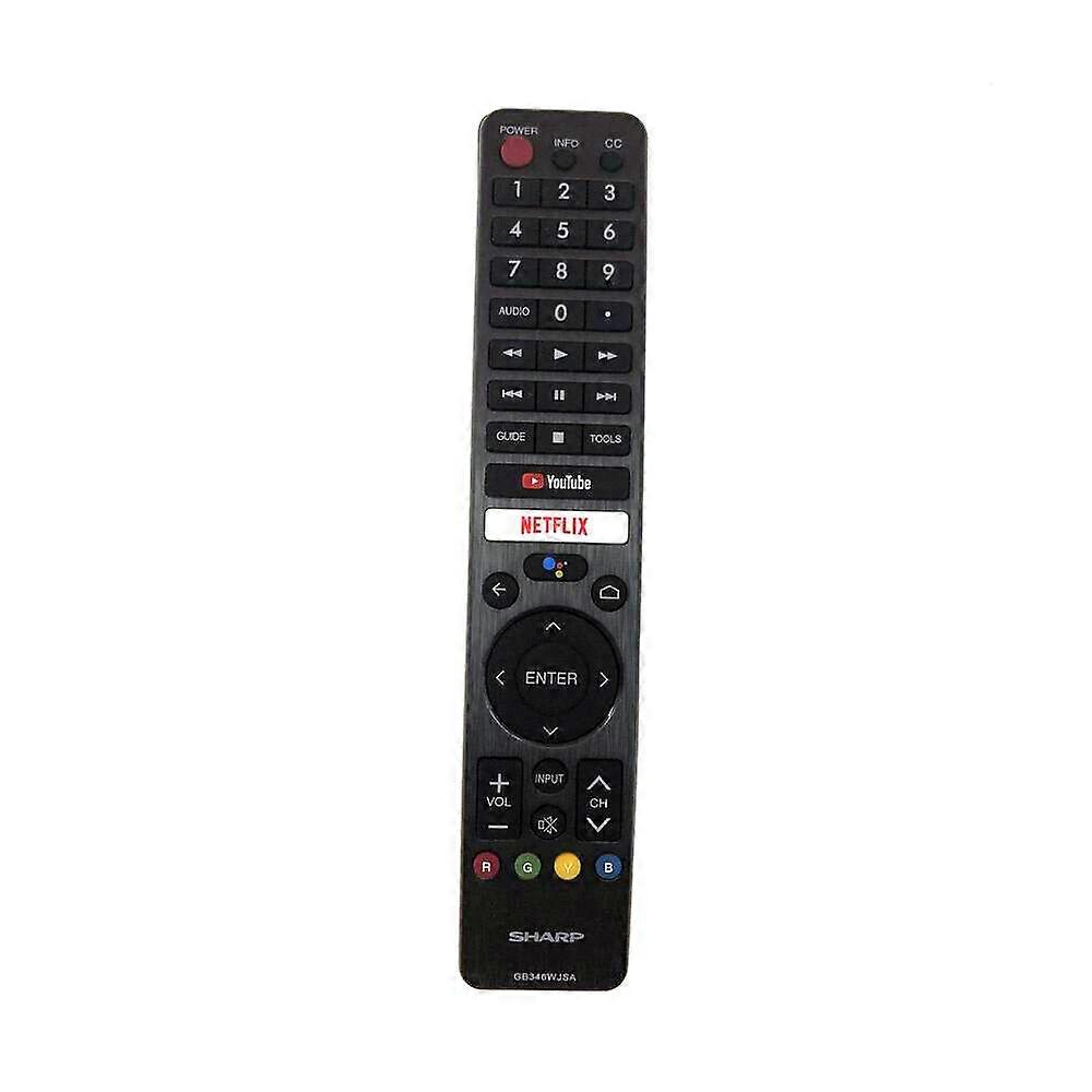 GB346WJSA For Sharp Netflix Voice TV Remote Control RRMCGB346WJSA