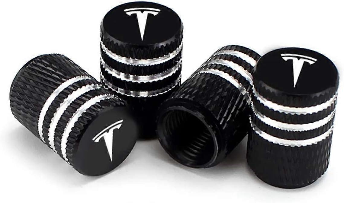 Black wheel valve cap compatible with T