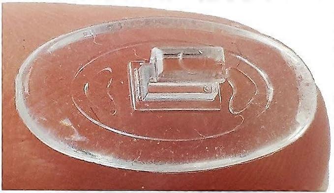 shaped Push in # 2 Silicone Nose Pads 14 mm /~ 0.6 '' (10 pairs)