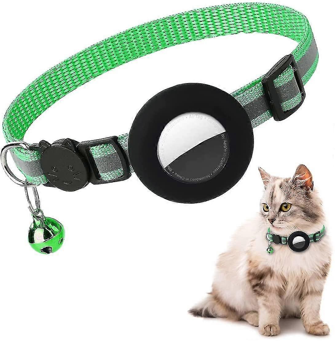 Airtag Cat Guler, reflectorizant Airtag Cat Guler cu Bell și silicon impermeabil Airtag Titular