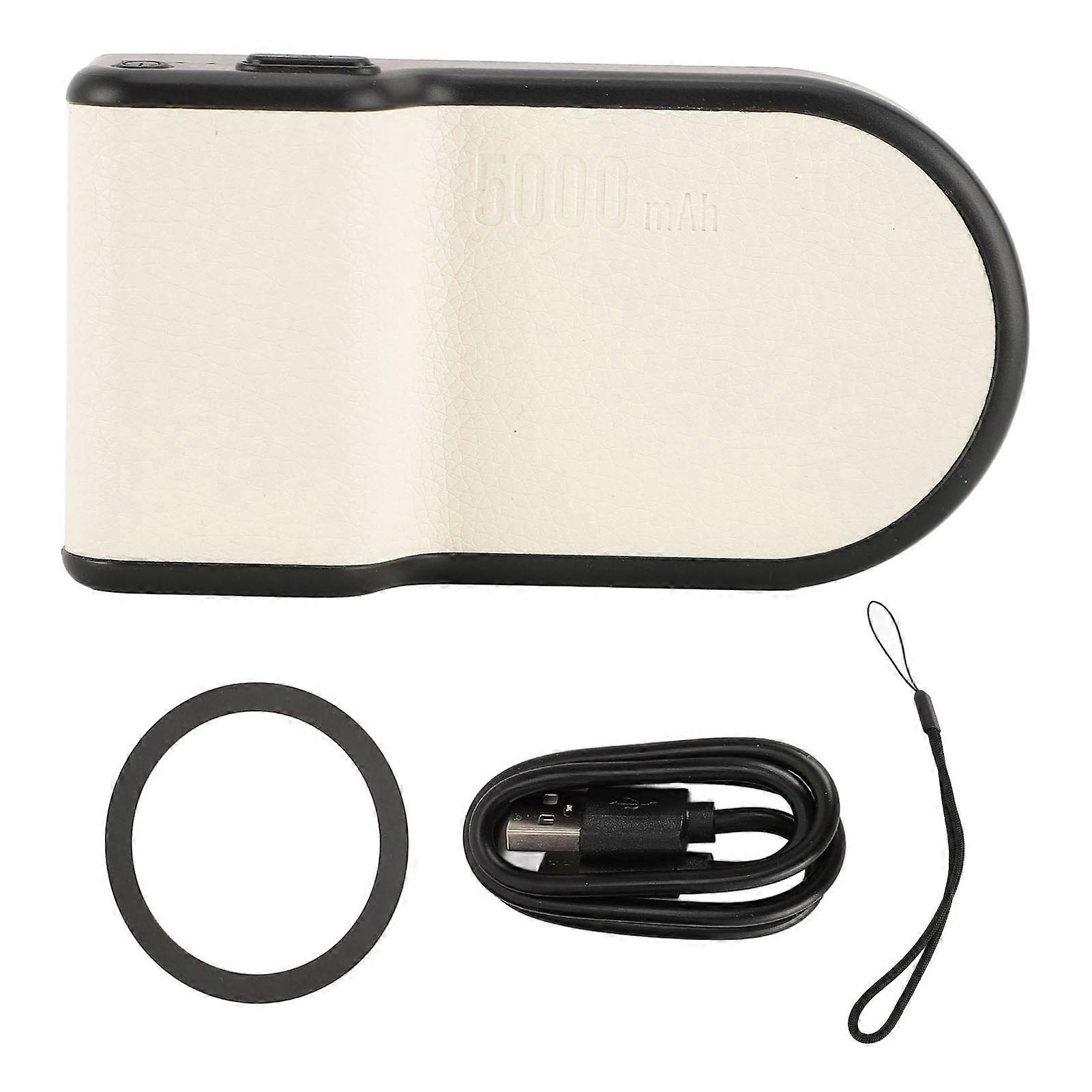 Smartphone Camera Shutter Handle Grip ABS Magnetic Detachable Wireless Bluetooth Phone Remote Camera Clamp Holder for Video Photo Shooting White