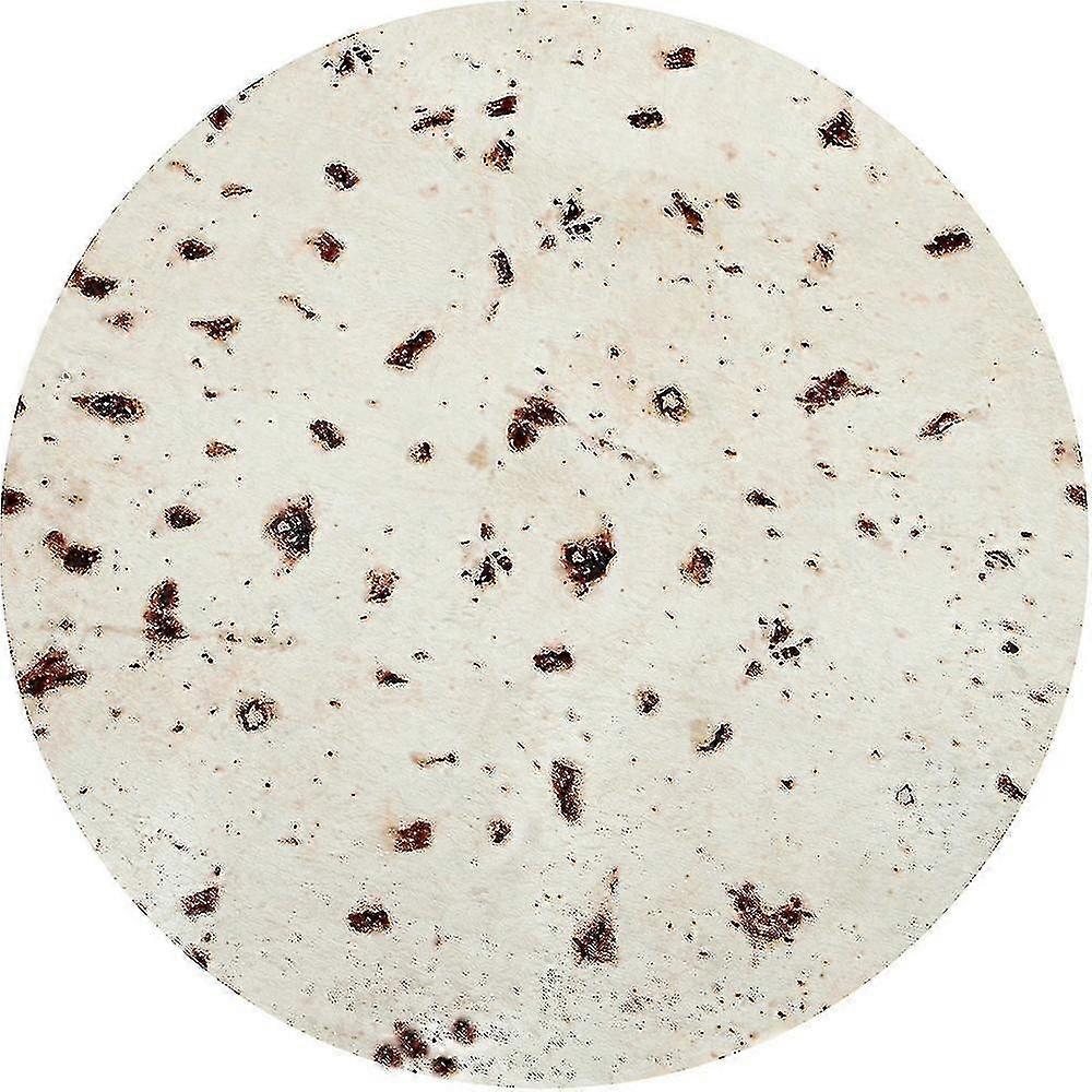 Giant Tortilla Burrito Flannel Blanket 59"