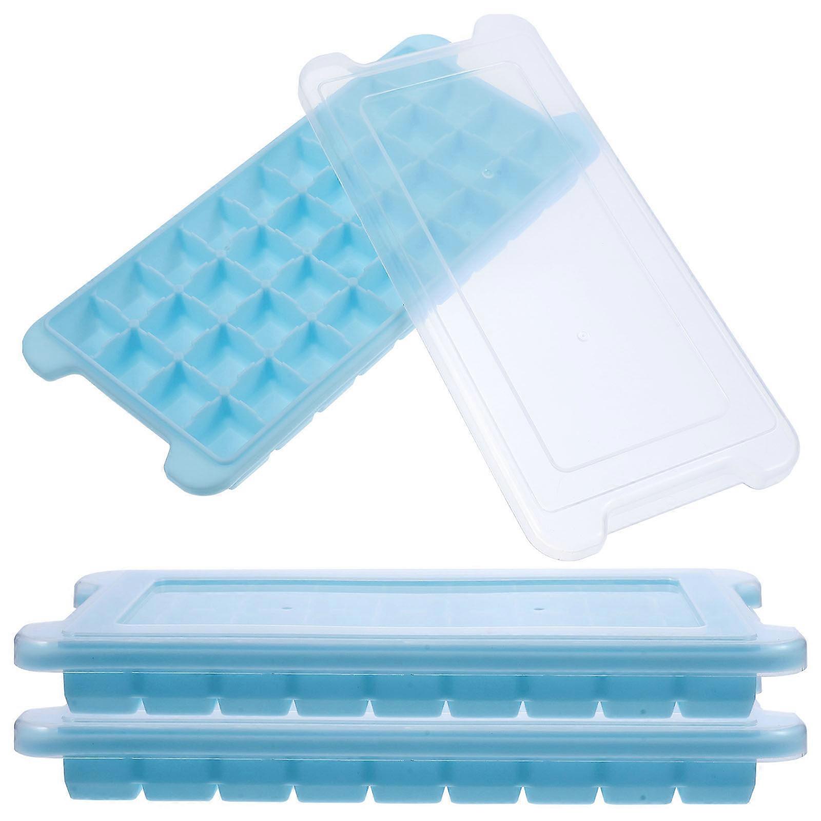 3pcs Silicone Ice Cube Mold Easy-Release Ice Cube Tray Summer DIY Ice Cube Mold for Freezer