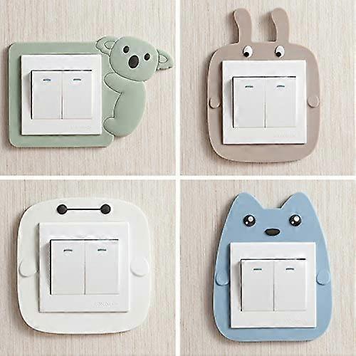 Cartoon Pattern Bathroom Wall Switch Wall Sticker