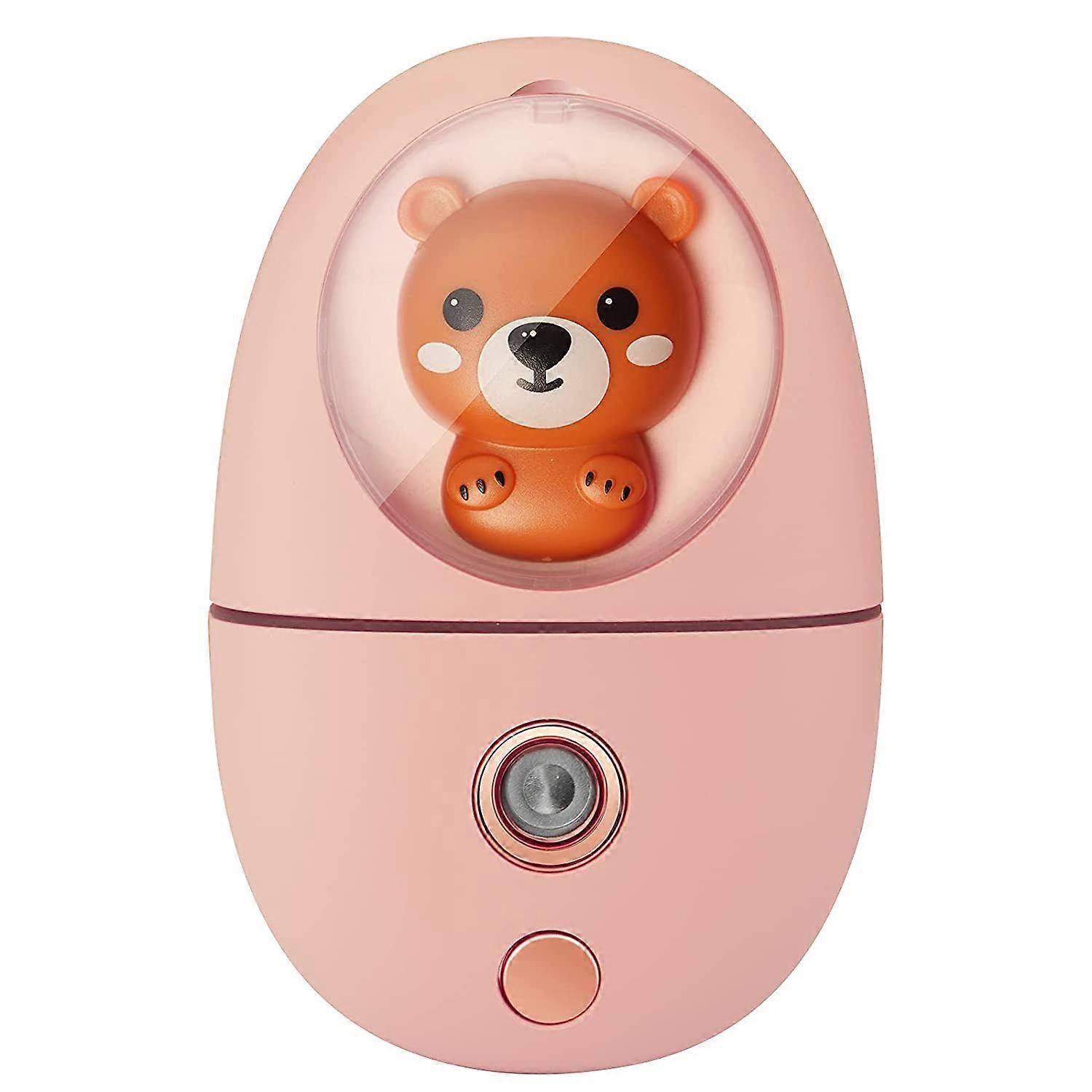 Bærbar ansiktsdamper 35ml Mini Nano Mist Sprayer (Rosa)