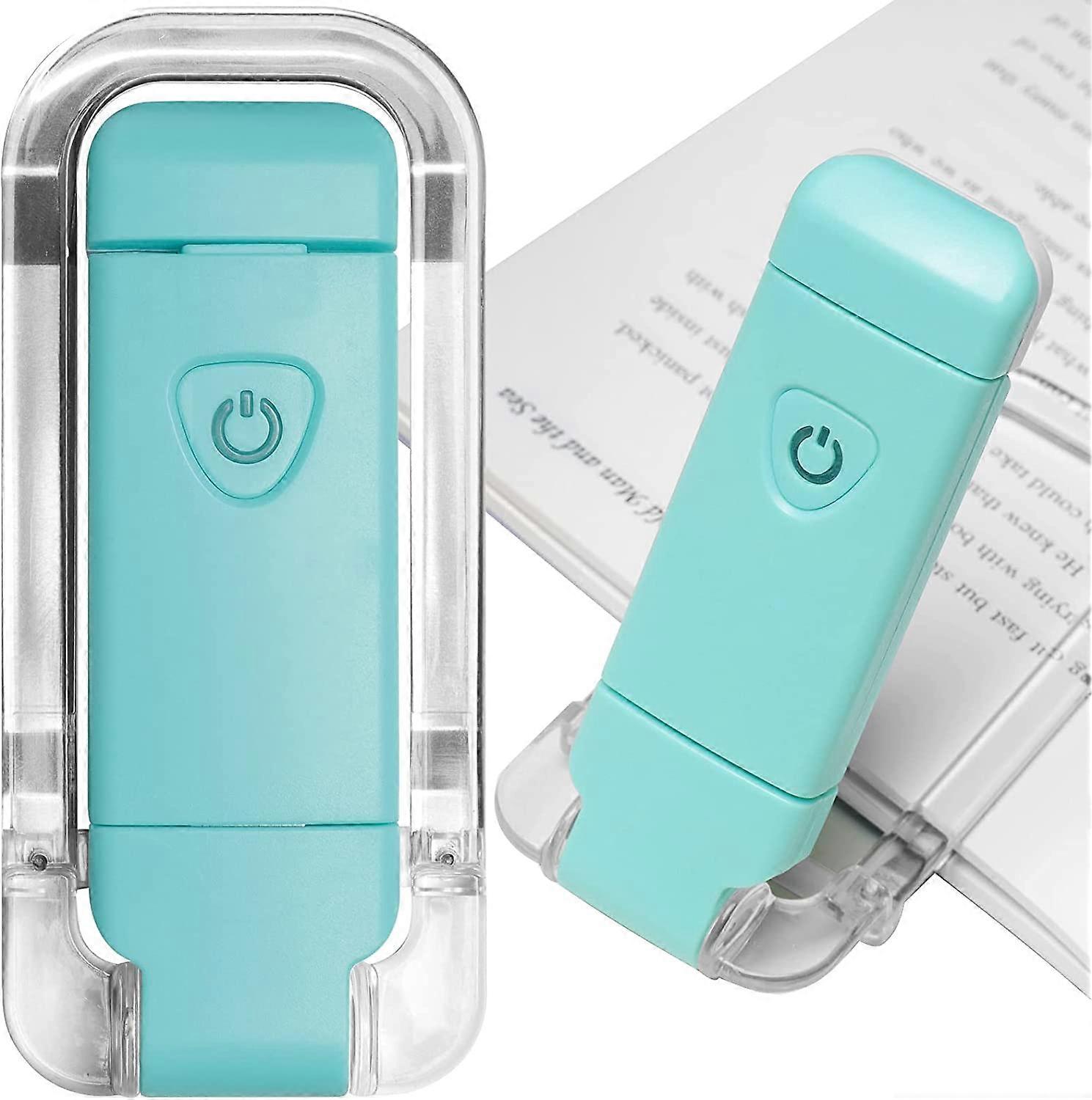 Portable USB Rechargeable LED Clip On Bed Reading Book Light, Dimmable Bookmark Light