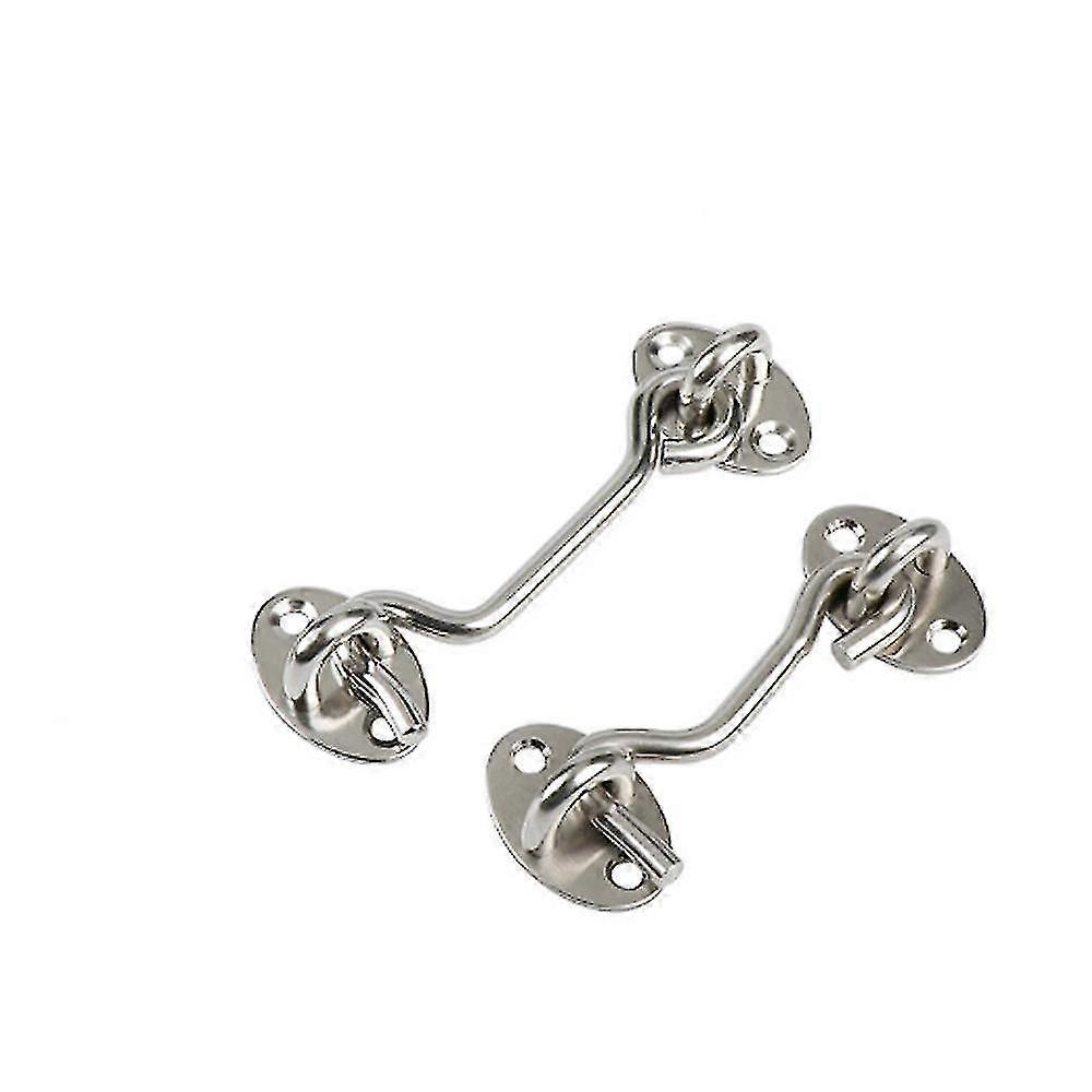 2pcs 12"stainless Steel Wind Hooks Window Wind Hooks Old Window Hooks Lock Hooks Anti-theft Hooks Stainless Steel Window Hooks