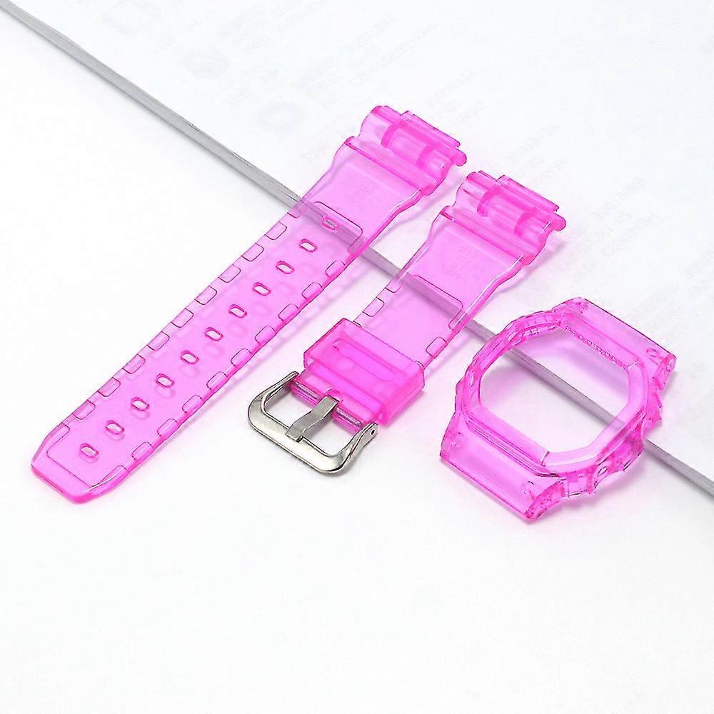 Resin Band For Gasioak Dw5600 Transparent Bezel For G-5000 Gw-m5610 G-5600 Watch Strap+case Replacement Refit Bracelet