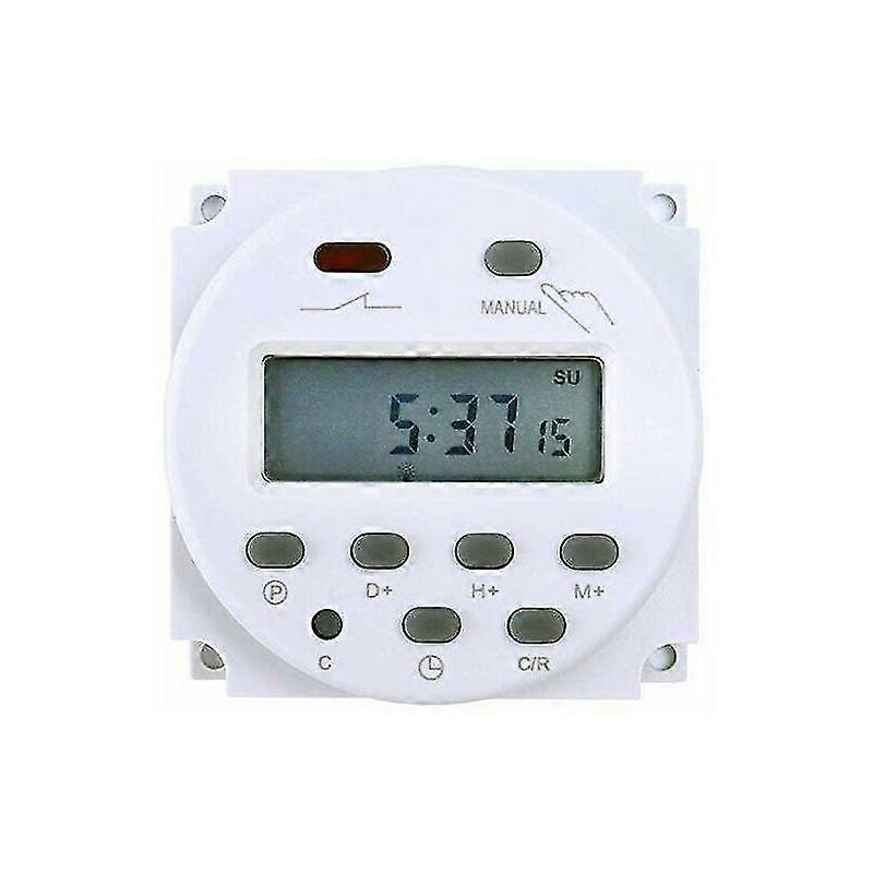 Clock, Buzzer And Timer For Electrical Panel 12v Electronic Timer Programmable Lcd Display