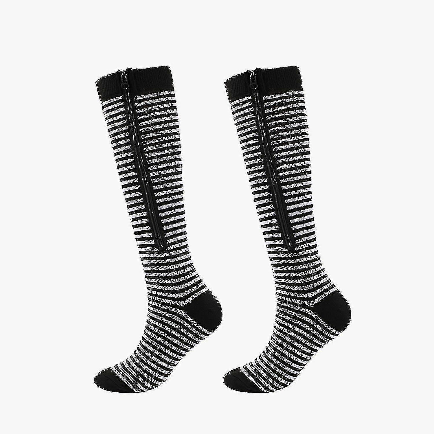 Medical Compression Socks Zipper Professional Leg Support Thickened Women's Socks