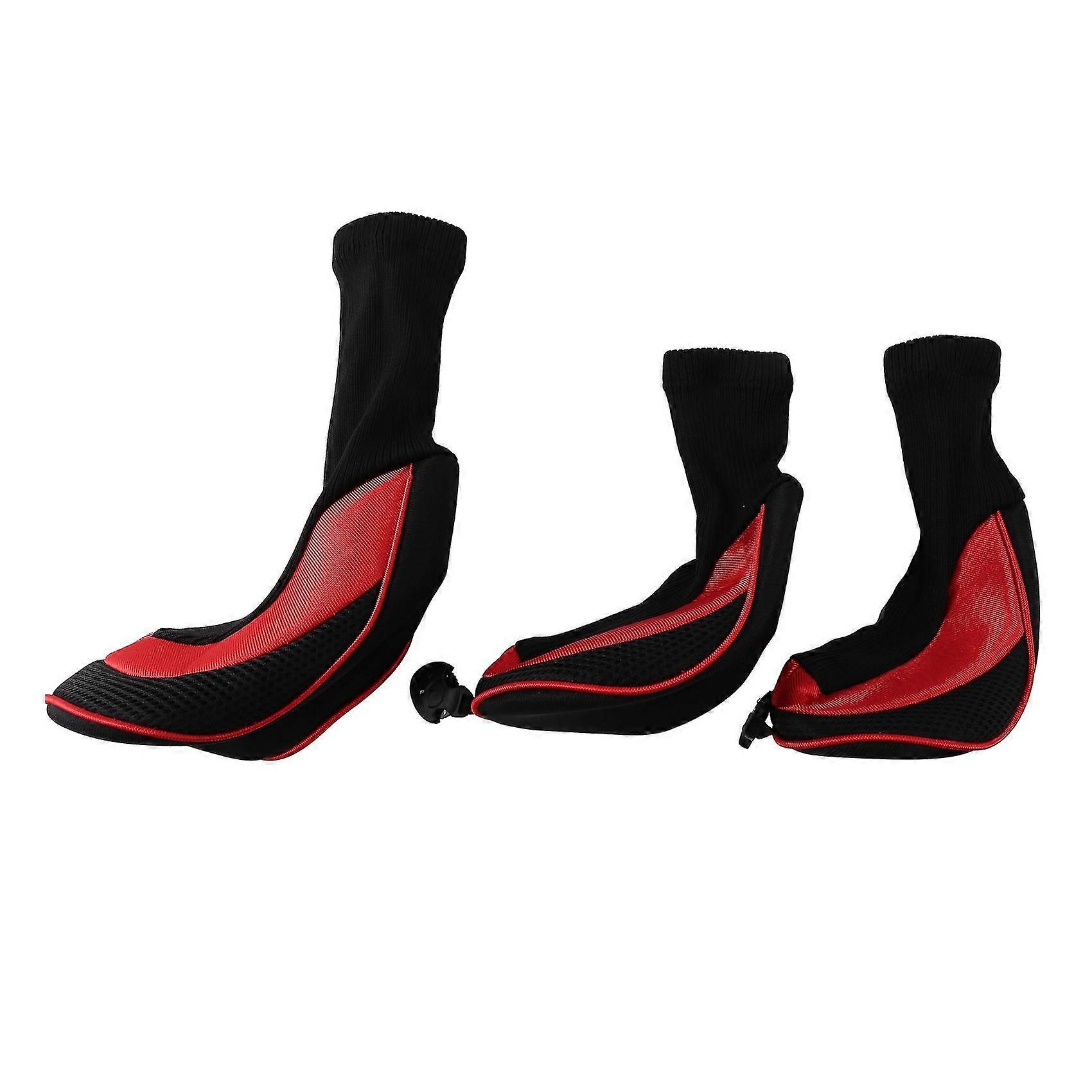 3pcs/pack Long Neck Golf Hybrid Club Head Covers Interchangeable(1#3#5#)