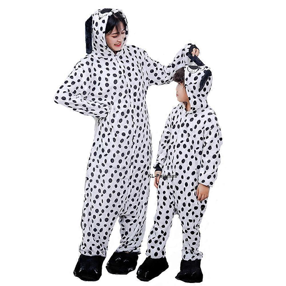 ליל כל הקדושים קוספליי סרבל תינוקות חיה Kigurumi מקשה אחת פיג'מה סט מבוגרים ילדים כלב פיג'מה קריקטורה סרבל בגדי שינה פליס תלבושת