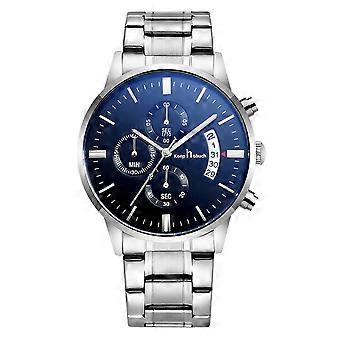 Men's Wristwatch Fashion Waterproof Sport Analogue Quartz Watch Ultra-Thin Dial Stainless Steel Mesh Wristwatch Men Date