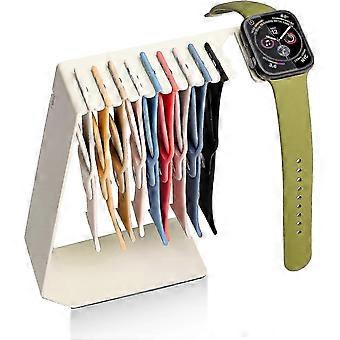 Watch Band Holder Organizer For Iwatch, Stainless Steel Watch Strap Storage Rack For Iwatch Desk Hanging Display With Charger Groove