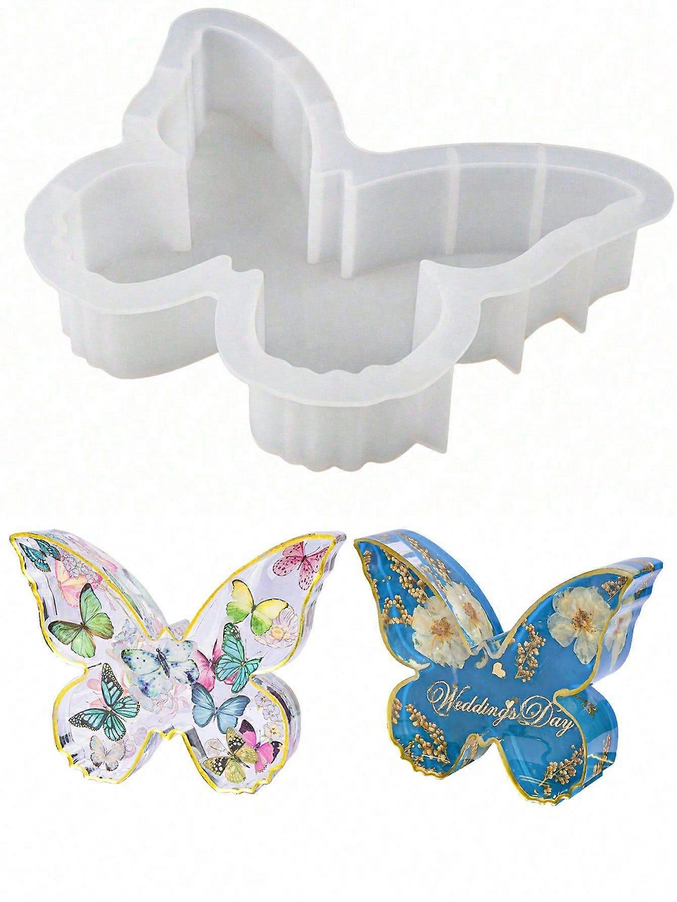 1 pc עובש פרפר גדול סיליקון אפוקסי שרף תבניות לשימור פרחים קישוט ביצוע תבניות מלאכה מתנה עיצוב הבית