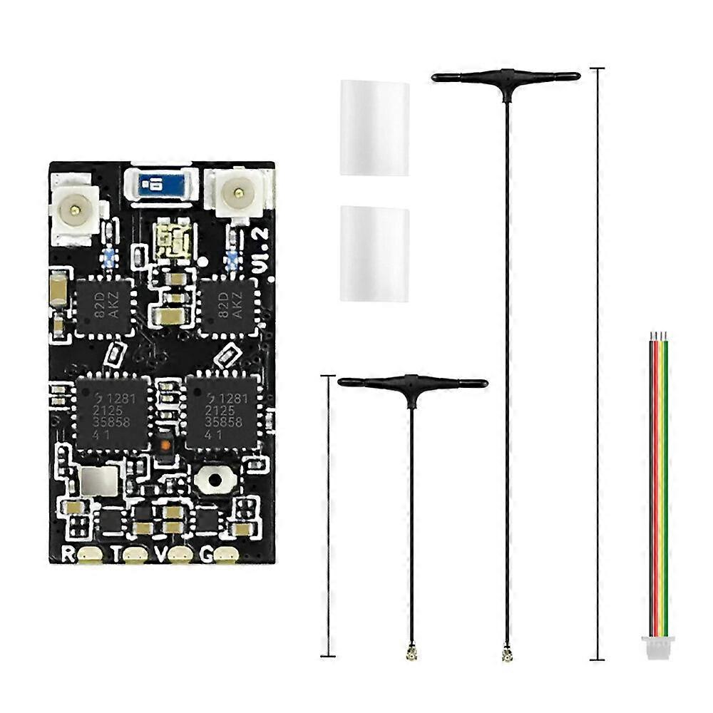 SEQURE 2.4GHz Dual RX True Diversity Dual Antenna Long Range High Refresh Rate Receiver for FPV Raci