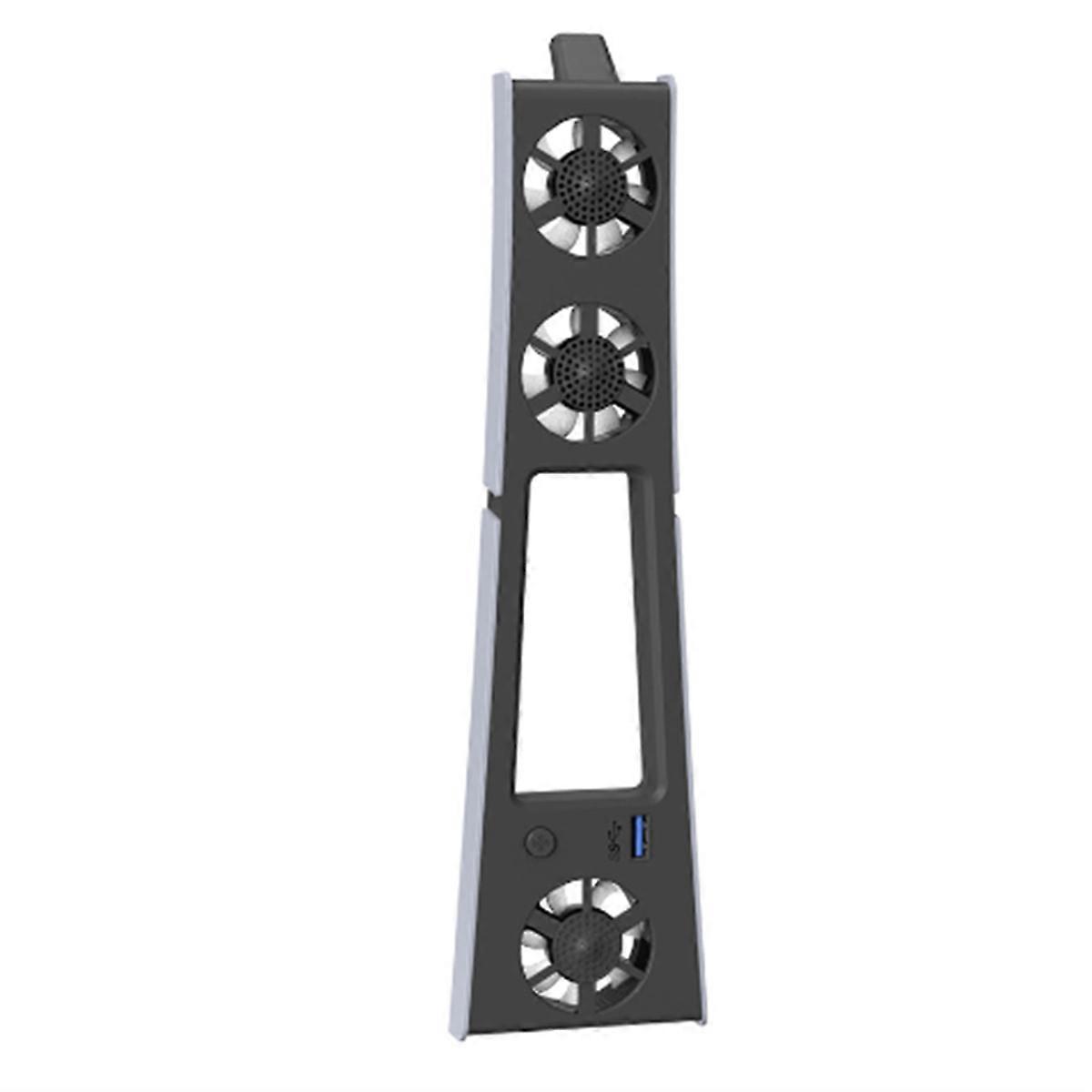 RGB Light Cooling Fan for Slim Console with 3 Fans USB 3.0 Port Quiet Cooling System for Slim