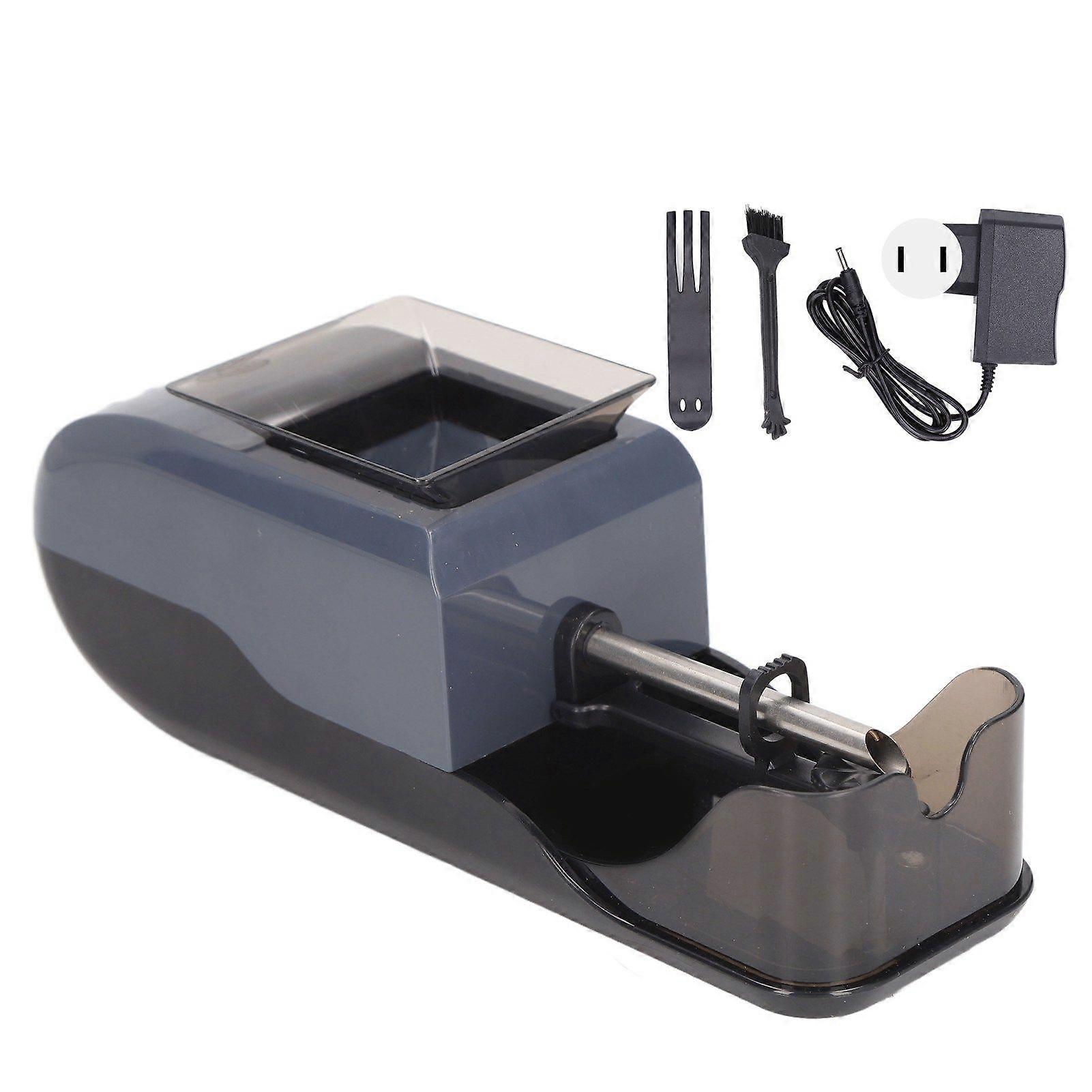 Cigarette Rolling Machine Electric Automatic 8mm Auto Cigarette Injector Machine 100-240V Gray US Plug