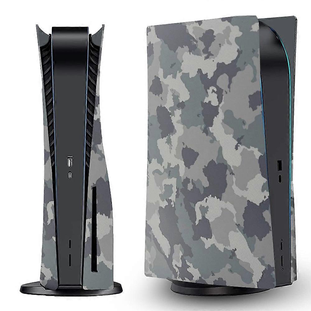For PS5 CD-ROM Version Game Console Camouflage Shell Camouflage