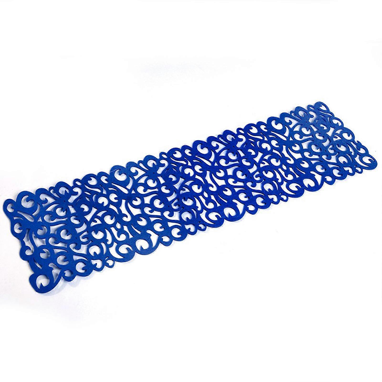 Rectangle Shape Felt Tablecloth Runner Placemats Table Mats Household Decorations(Royal Blue)