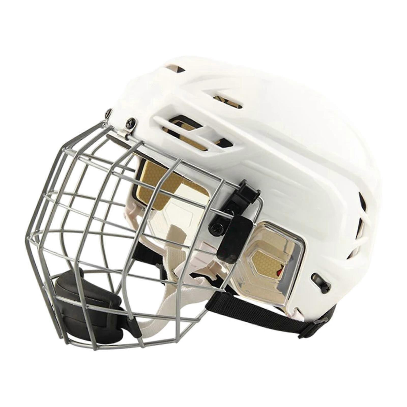 ホッケーヘルメット練習フェイスマスク付きホッケーヘッドギアマッチアイスホッケーヘルメットS