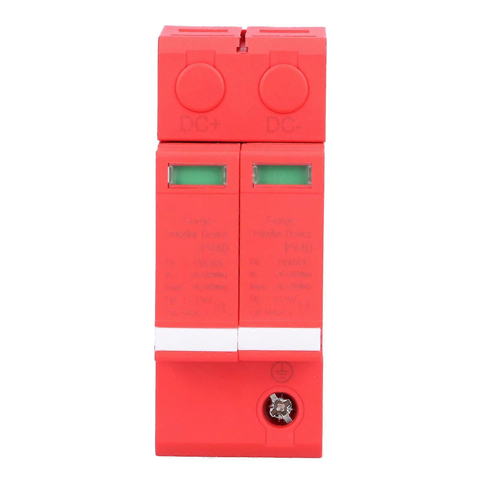Rankomu DC Surge Protective Device Surge Protective Device, Flame Retardant Protector, DC Surge Protective Device, 1000V Voltage Surge Arrester,