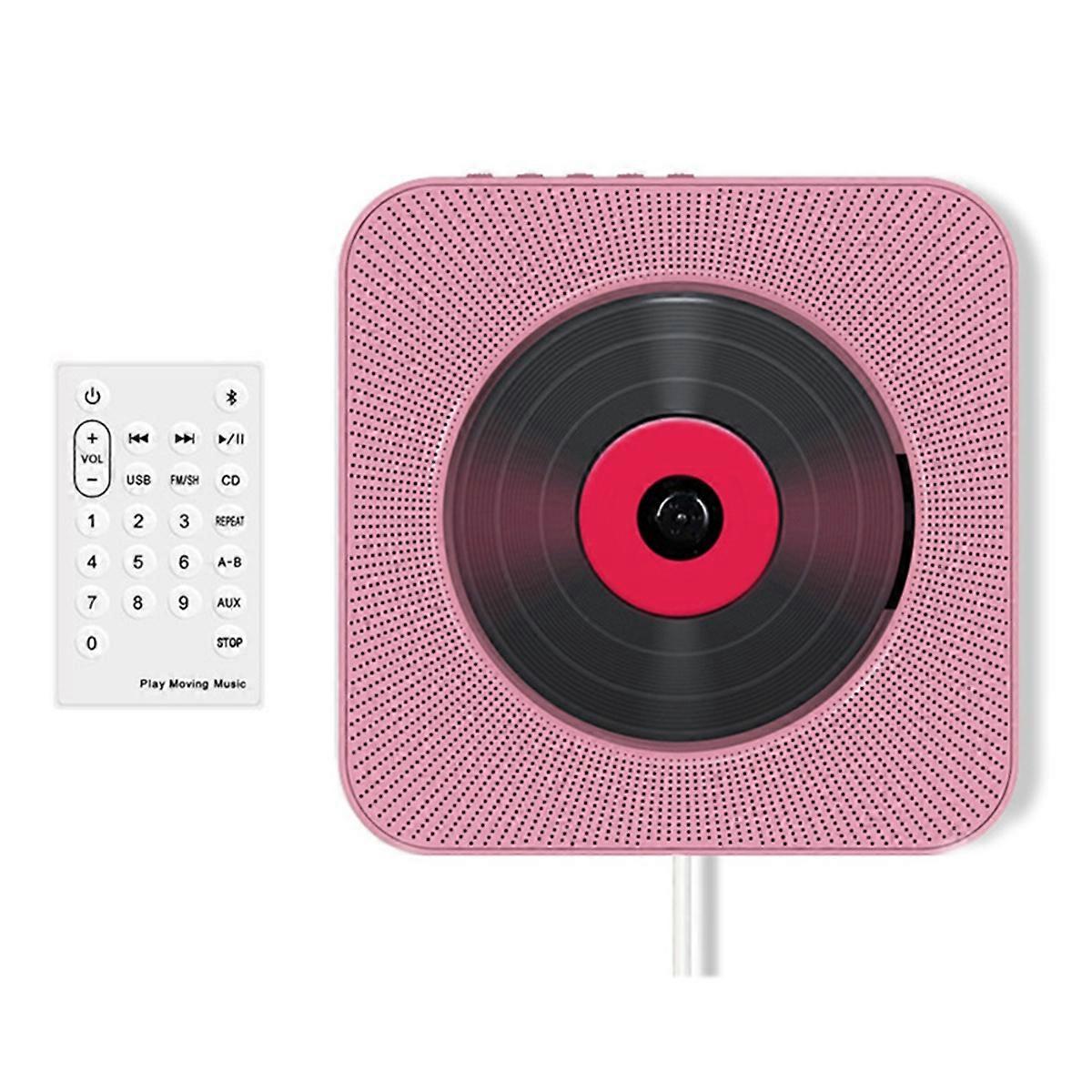 Portable Bluetooth CD Player Compact Music CD Disc Player for Car/Travel, Home Audio with Stereo Speaker (EU),B