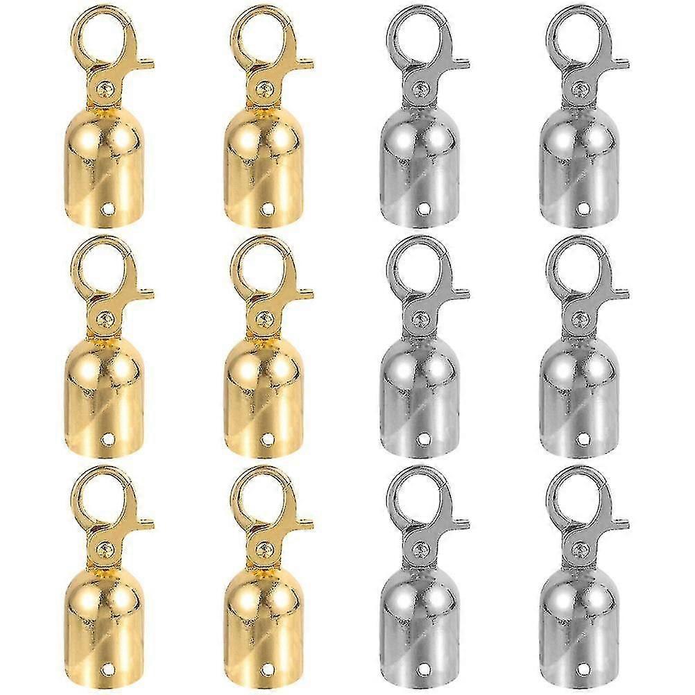 12pcs Rope End Hooks Guardrail Rope End Hooks Rope Fastener Stanchions Hooks-dwdz