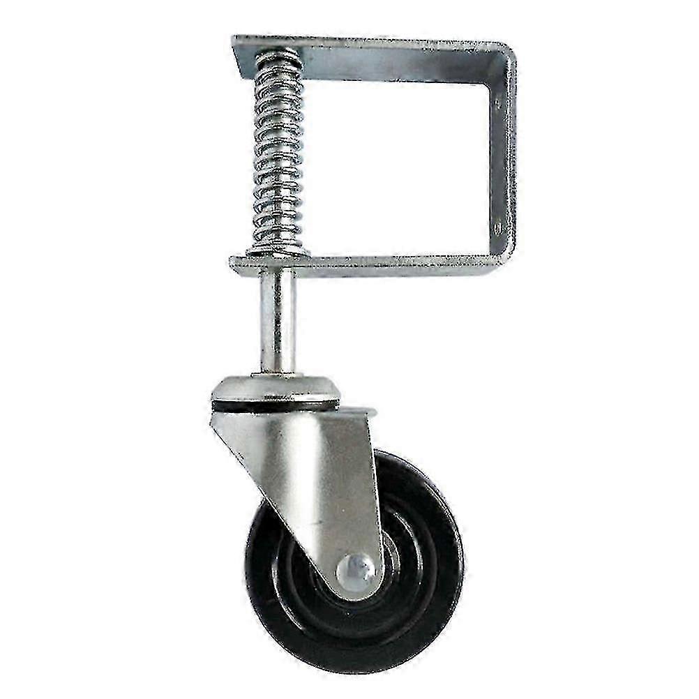 Portão de borracha resistente de 4 polegadas com mola de roda giratória para porta de casa