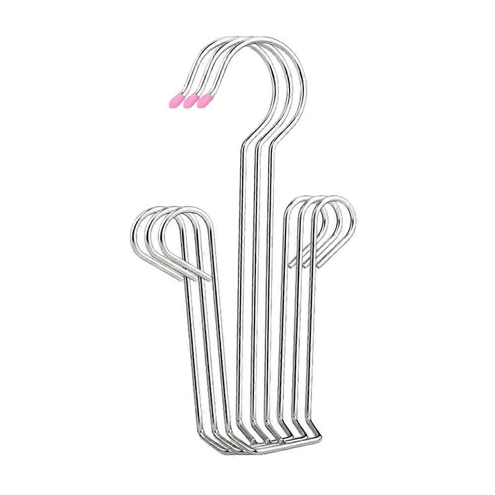 Rack de secagem de sapato de gancho duplo de aço inoxidável para pendurar e organizar