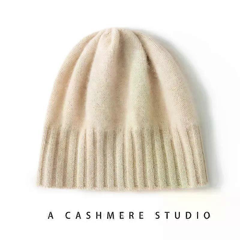 Wysokiej jakości czapki zimowe Kobiety Casual Outdoor Soft Keep Warm Cap Kaszmir Dzianiny Jednolity Kolor Ribbit Beanie Hat