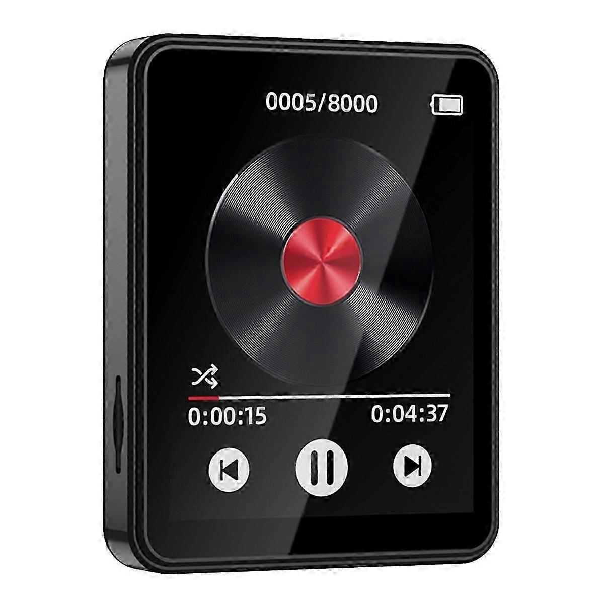 Bluetooth MP3 Player 2.4 Inch Touch Screen HiFi Music Player Support 128G Expansion Built-in Speaker with E-Book/Video