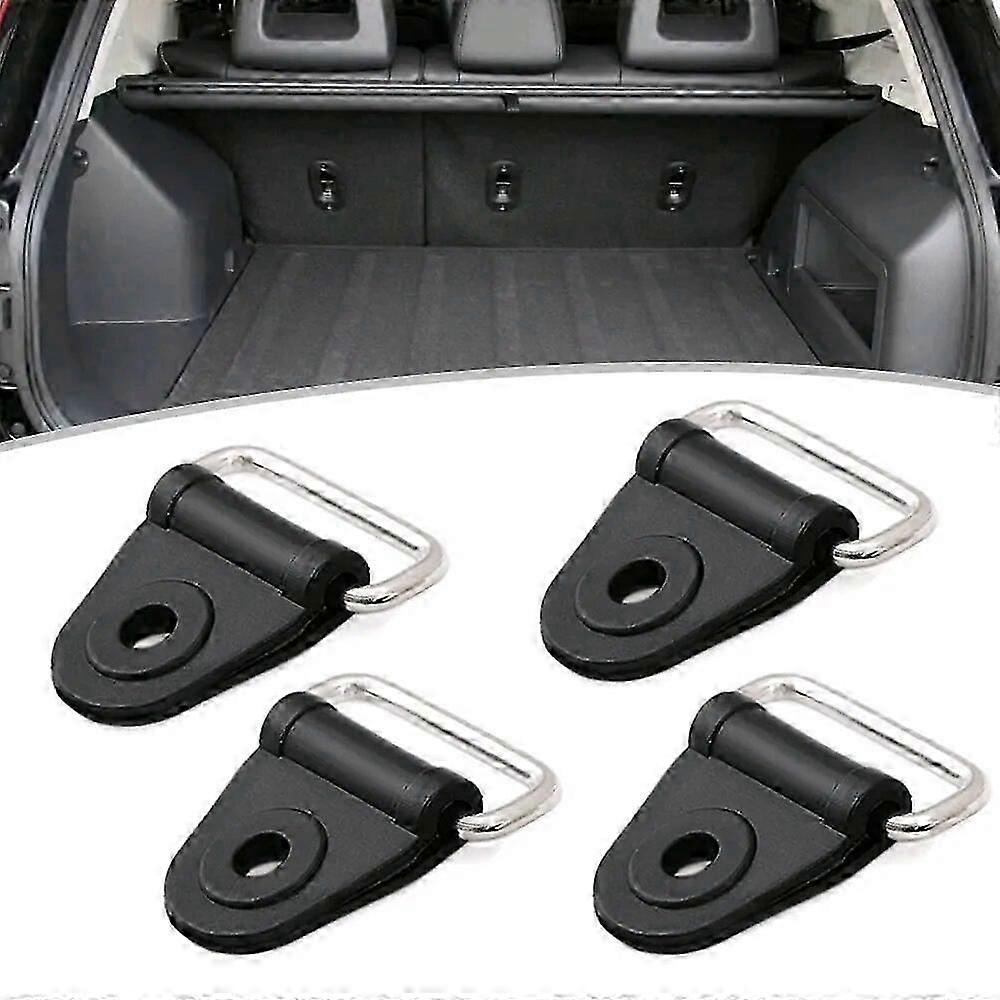 4x Car Trunk Hanging Fixings Luggage Rack Hook Car Luggage Net Hook Cargo Net Tie Down Hooks Ring Loop Car Trunk Accessories
