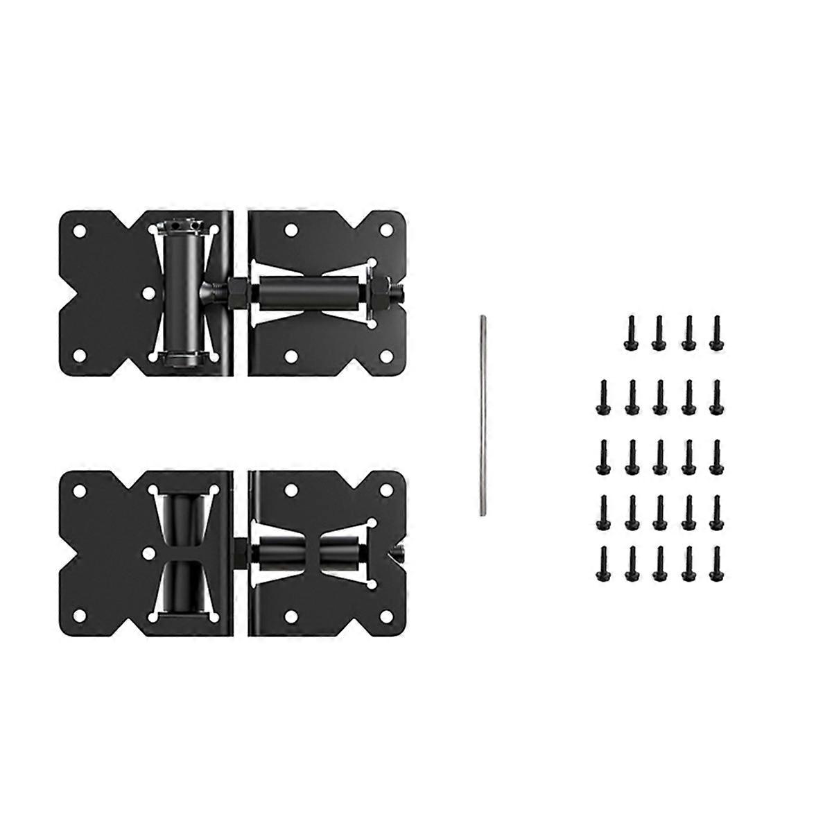 Self Closing Gate Hinge Heavy Duty 90 Degree Adjustable with Installation Screws and Swing Adjuster