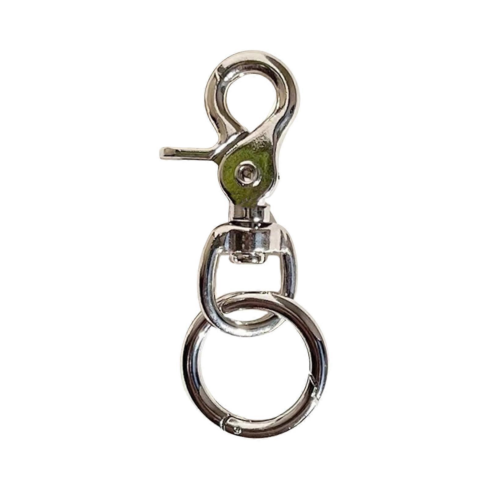 Portable and Stylish Bag Charm Heart/Circular Ring Shaped Keyring Multifunctional Keychain Pendant Backpack Decoration