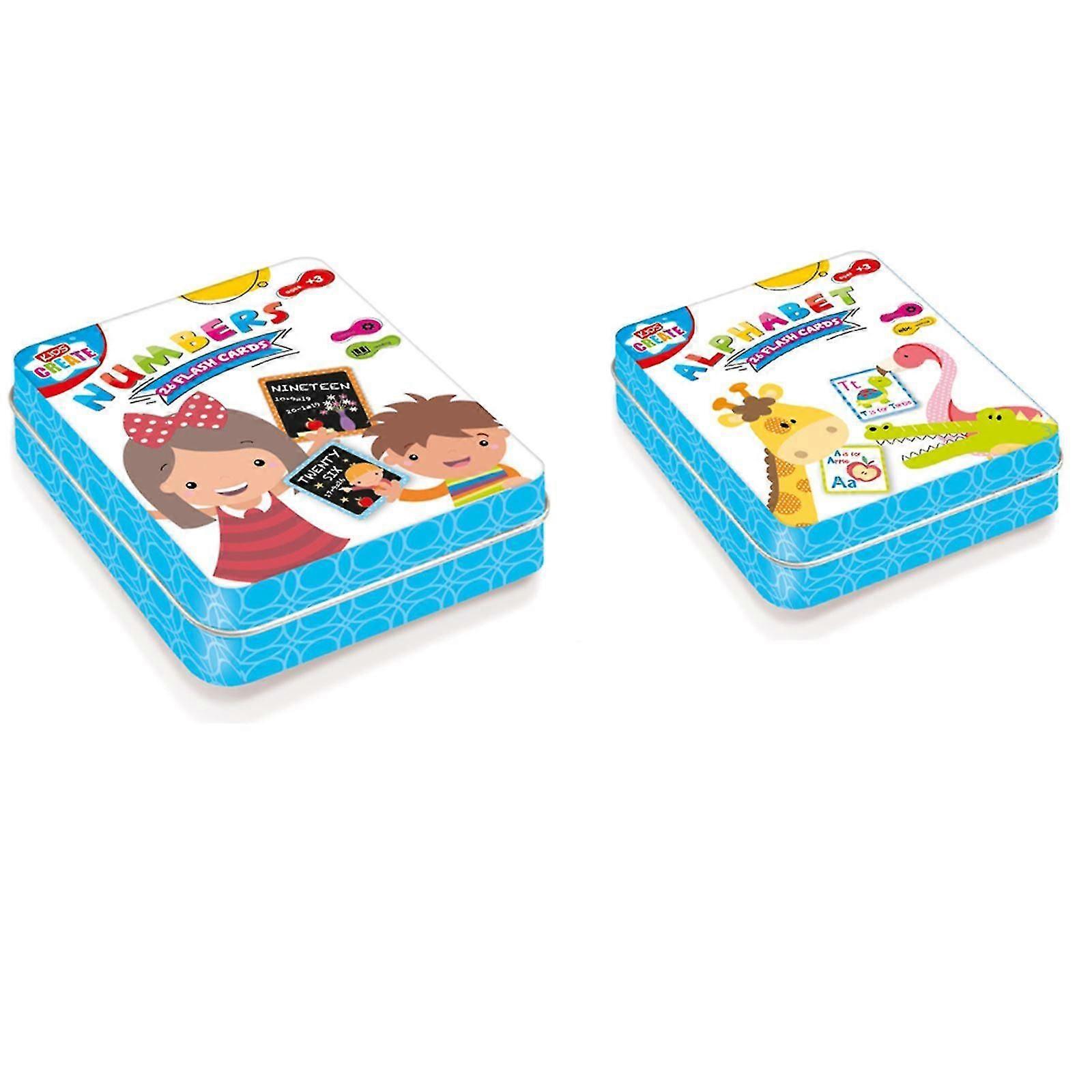 Kids Create 26 Educational Flash Cards Alphabet Numbers Pre-School Learning 3+