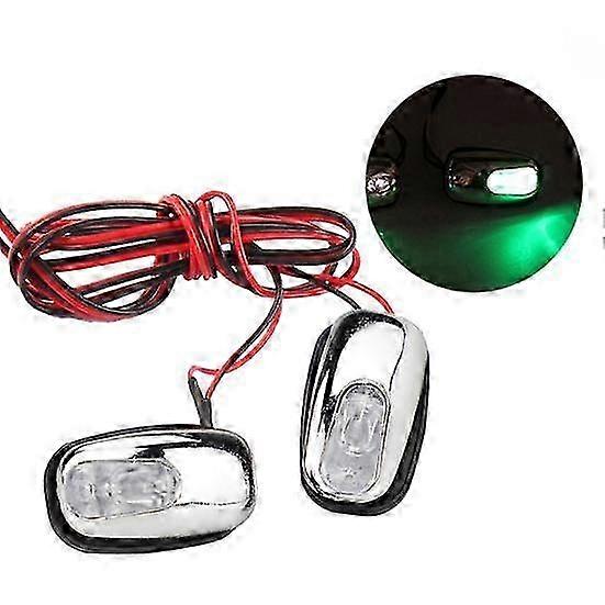 1 Pair Auto LED Light Windshield Windscreen Jet Spray Nozzle Wiper Washer Lamp