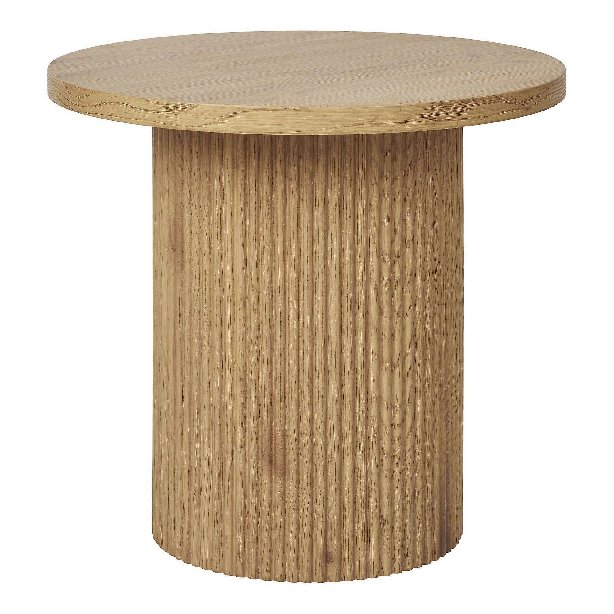 Boavista side table in light wood Ø 48 x 45 cm