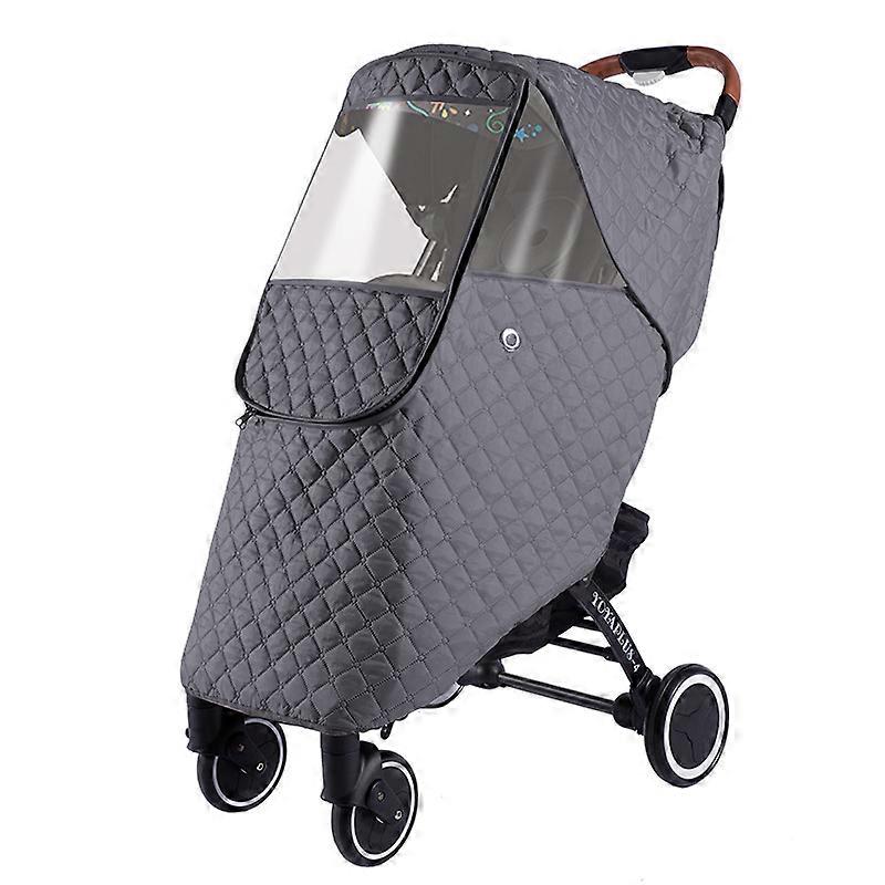 Stroller Rain Cover, Universal Stroller Accessory, Waterproof & Windproof, Transparent Window for Clear Vision, Quick Installation, Foldable for