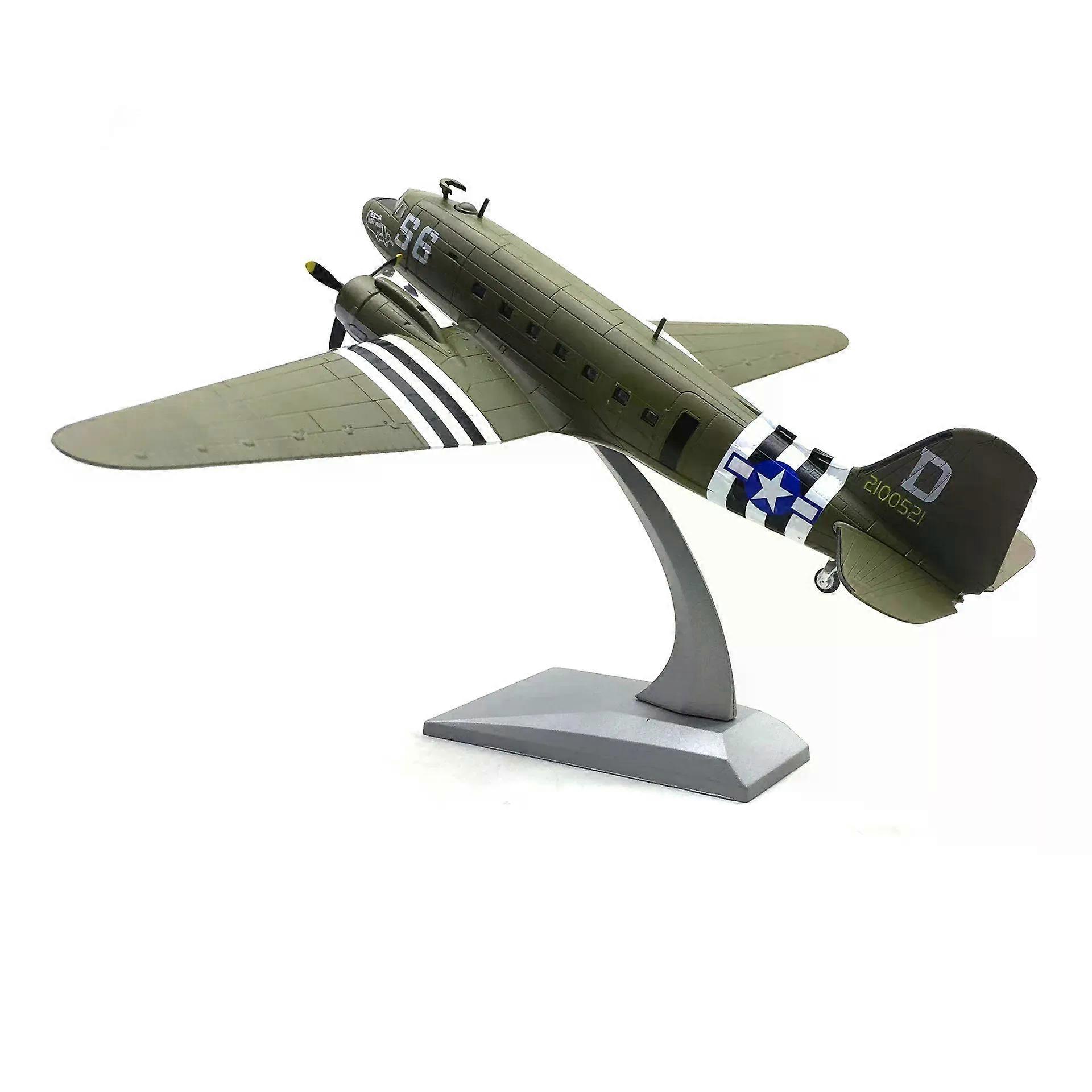 1/100 C-47 DC3 μοντέλο αεροσκαφών μετάλλων μετάλλων αεροσκαφών μεταφοράς που διαμορφώνει το πρότυπο αεροσκαφών για τη συλλογή ή το δώρο