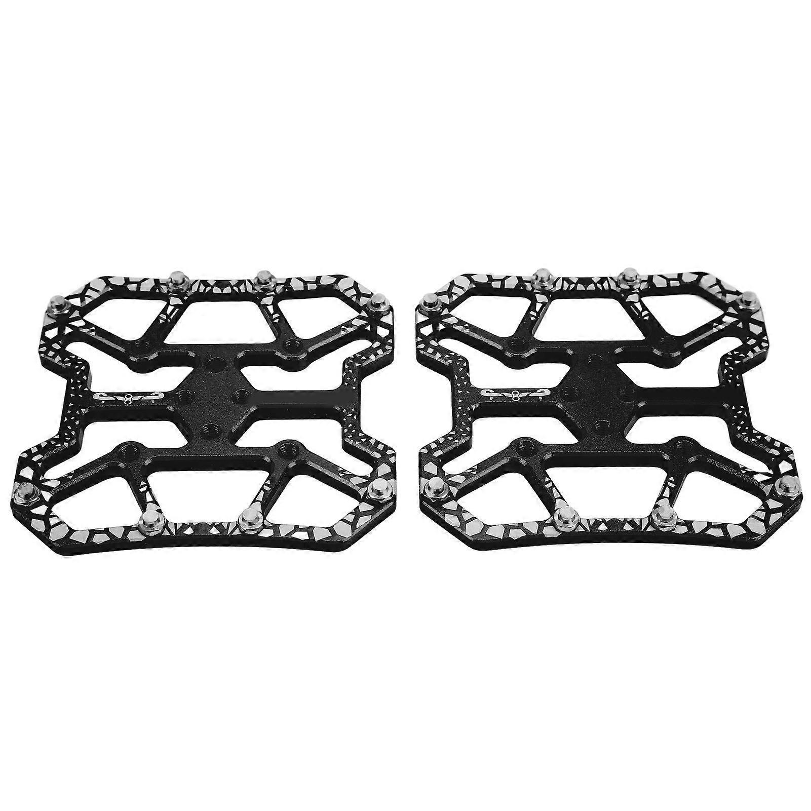 1 Pair Bike Clipless Platform Adapter Self Locking Disc Pedals Platform Adapter for SPD Bike SystemBlack