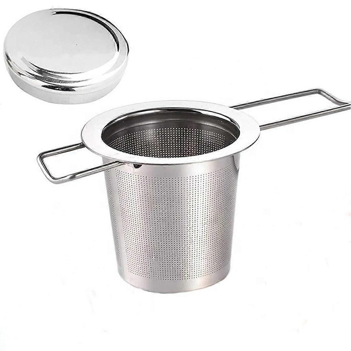 Stylish Foldable Stainless Steel Tea Infuser for Loose Leaf Brewing