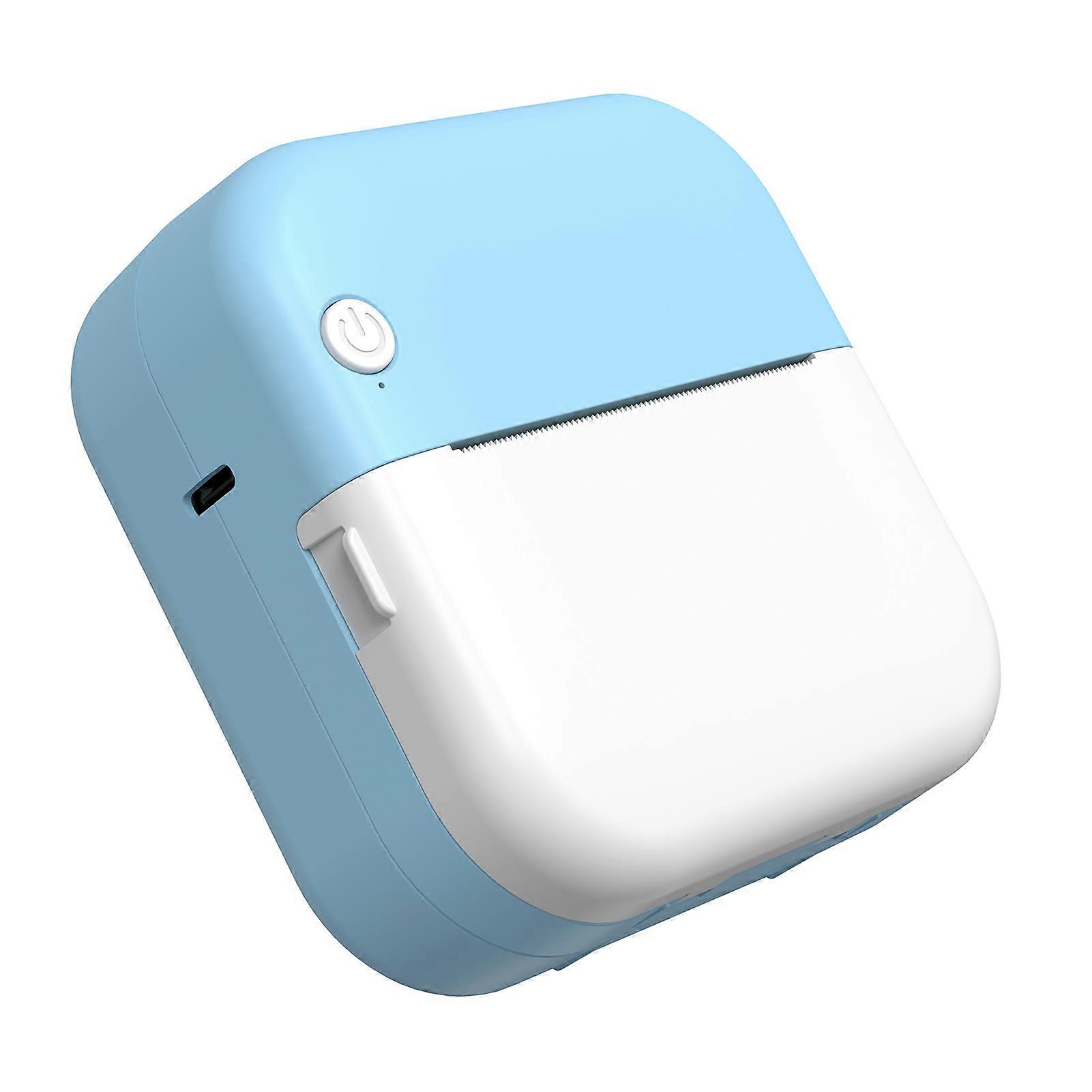 Mini Thermal Printer Multifunction Portable Sticker Maker Instant Photo Inkless Printing Support BT Connection for Smartphone with 6 Paper Rolls 57mm