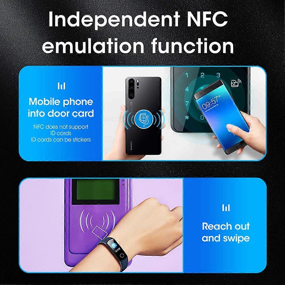 X100 RFID NFC Smart Card Reader Writer + 5 x UID/5200 Schlüsselanhänger