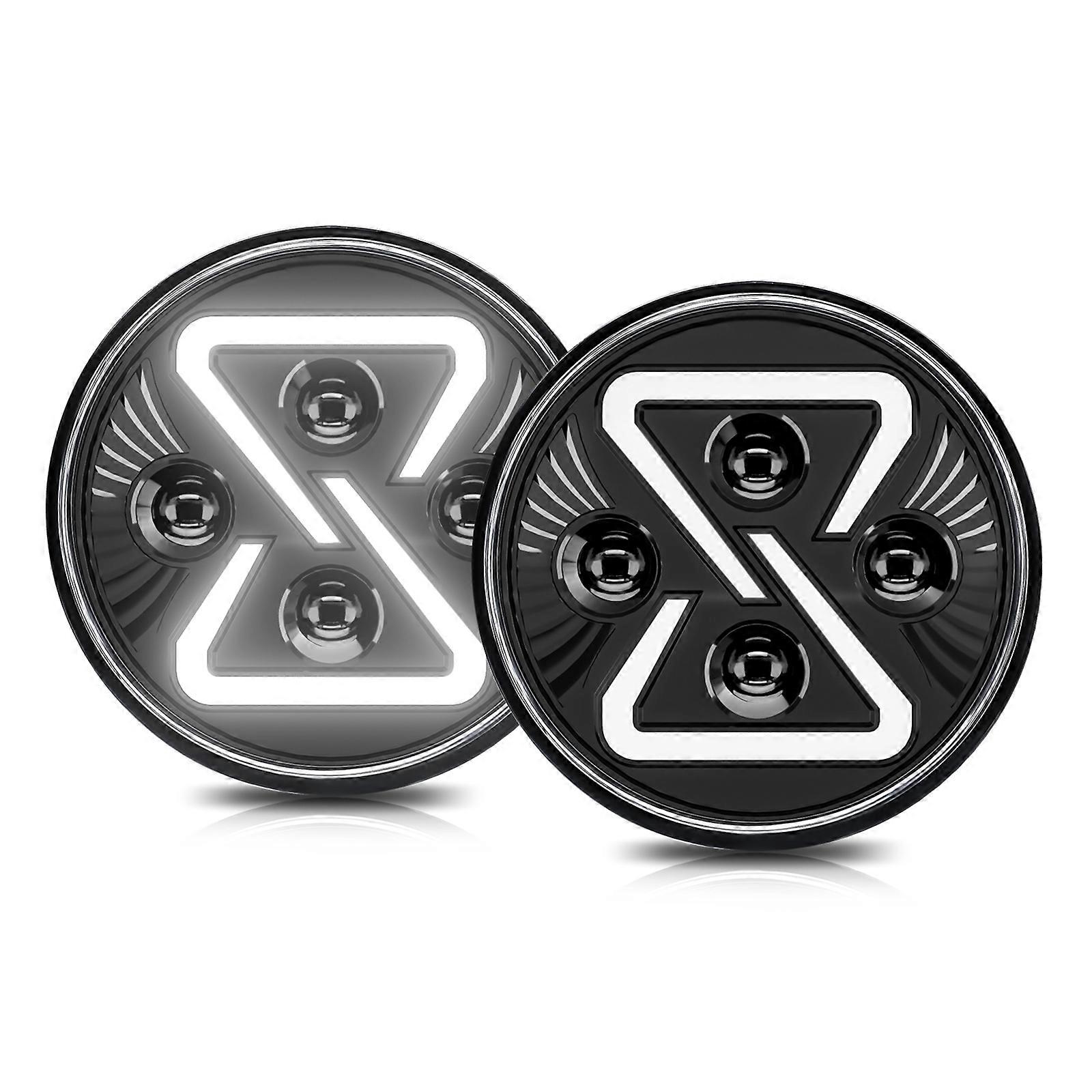 Car headlights for Jeep Wrangler - 2PCs LED with DRL function