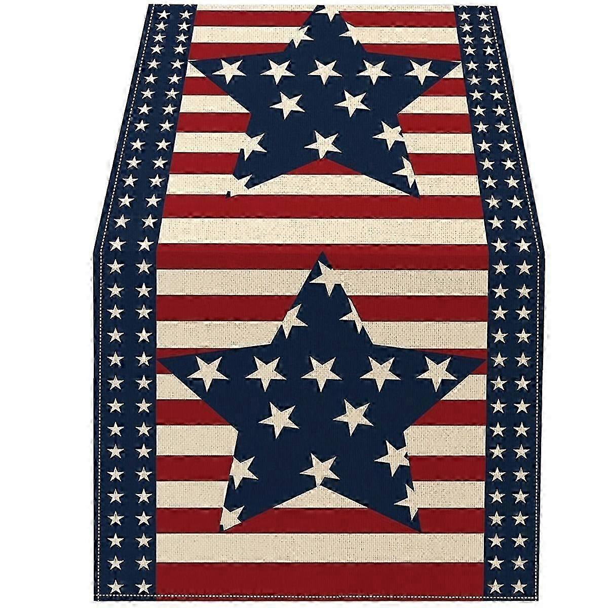 独立記念日7月4日テーブルクロススターデコレーションホリデーデコレーションキッチンテーブルデコレーションインテリアタイプA