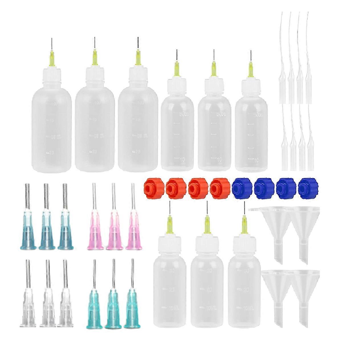 Glue Applicator Bottles,30ml 50ml 100ml Squeezable Dropper Bottles