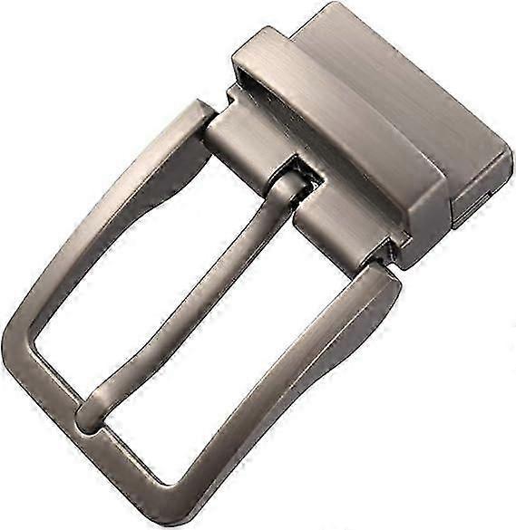 suitable for Men Metal Reversible Belt Buckle Replacement Antique Rectangular Pin Buckle-YI WU CHUN HUI