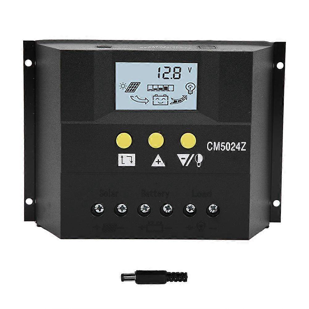 Solar Charge Controller PWM Charger Regulator with Temperature Sensor CM5024 12V24V50A